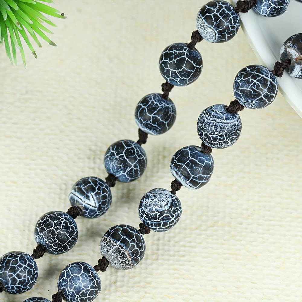 Black Glitter Stone Bracelet & Necklace Set