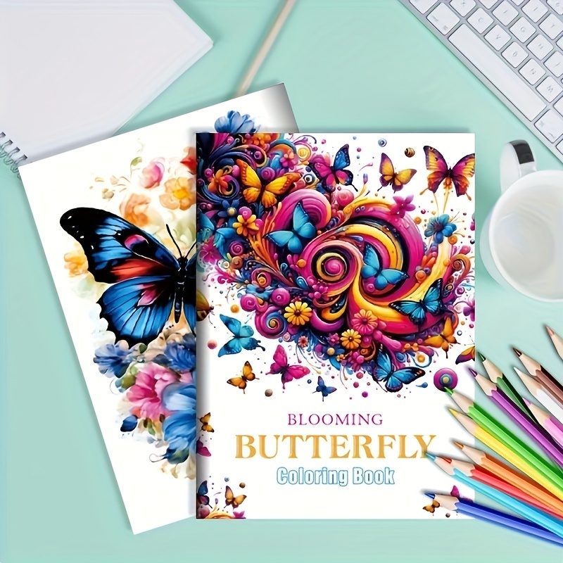 Image of & Coloring Book - Relaxing Art For Adults & Teens, Perfect Gift For Christmas, Halloween, - Upgraded 20-page Thick Paper, 10x7.87 Inches
