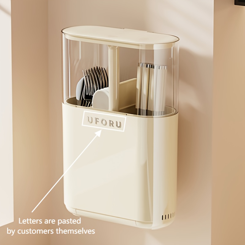 1pc ABS Chopstick Holder with Utensil Storage - Red & Green • Space-Saving Kitchen Organizer for Chopsticks, Spoons, and Forks • Durable and Stylish Design for Modern Kitchens • Kitchen Utensil Holder | Modern Kitchen Accessory | Durable Kitchenware • Chopstick Holder for Kitchen Counter