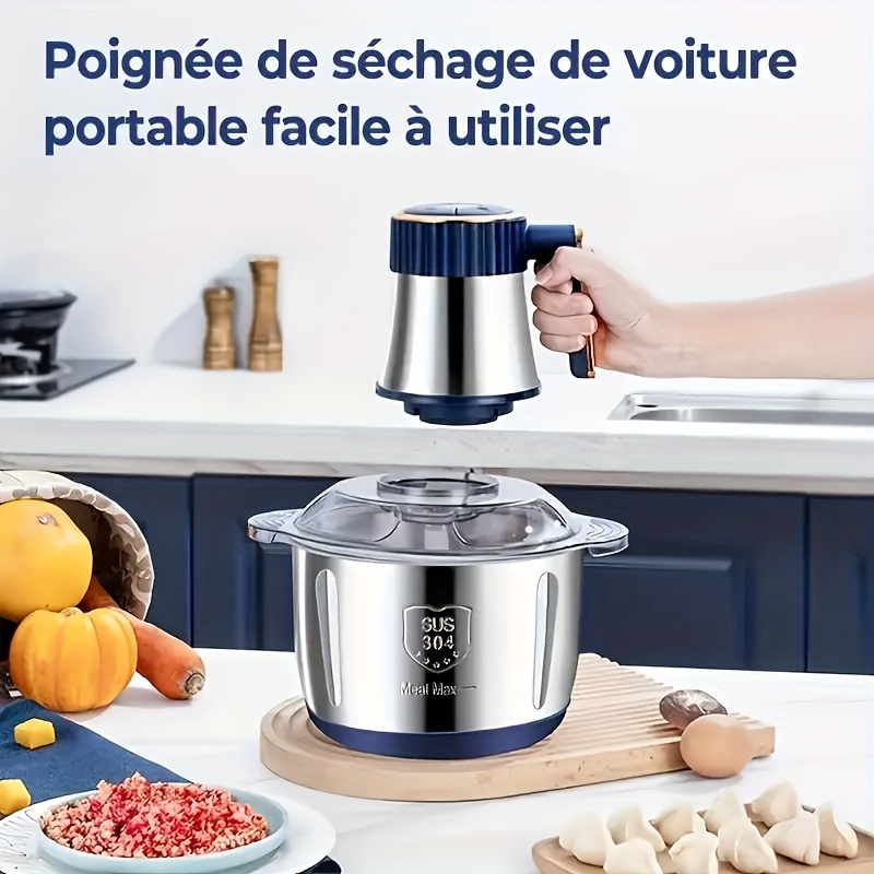 kitchen artifact 5l large capacity multifunctional meat grinder minces meat   vegetables dough supplementary food stir ginger and garlic 500w powerful motor   adjustment easy disassembly and washing   and anti skid Product details 0