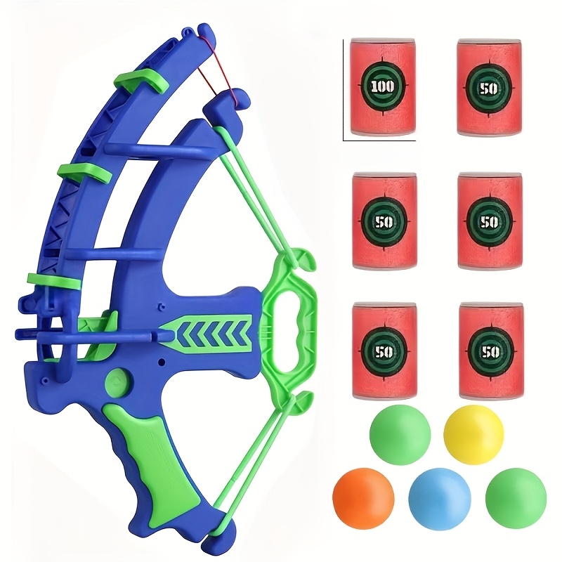 Image of 12pcs Green Game Set With Colorful Balls - Indoor/outdoor And Parent-child Bonding, Educational Soft Dart Toy , Halloween, Christmas & New Year's Party Gift, , Balls In Random Colors