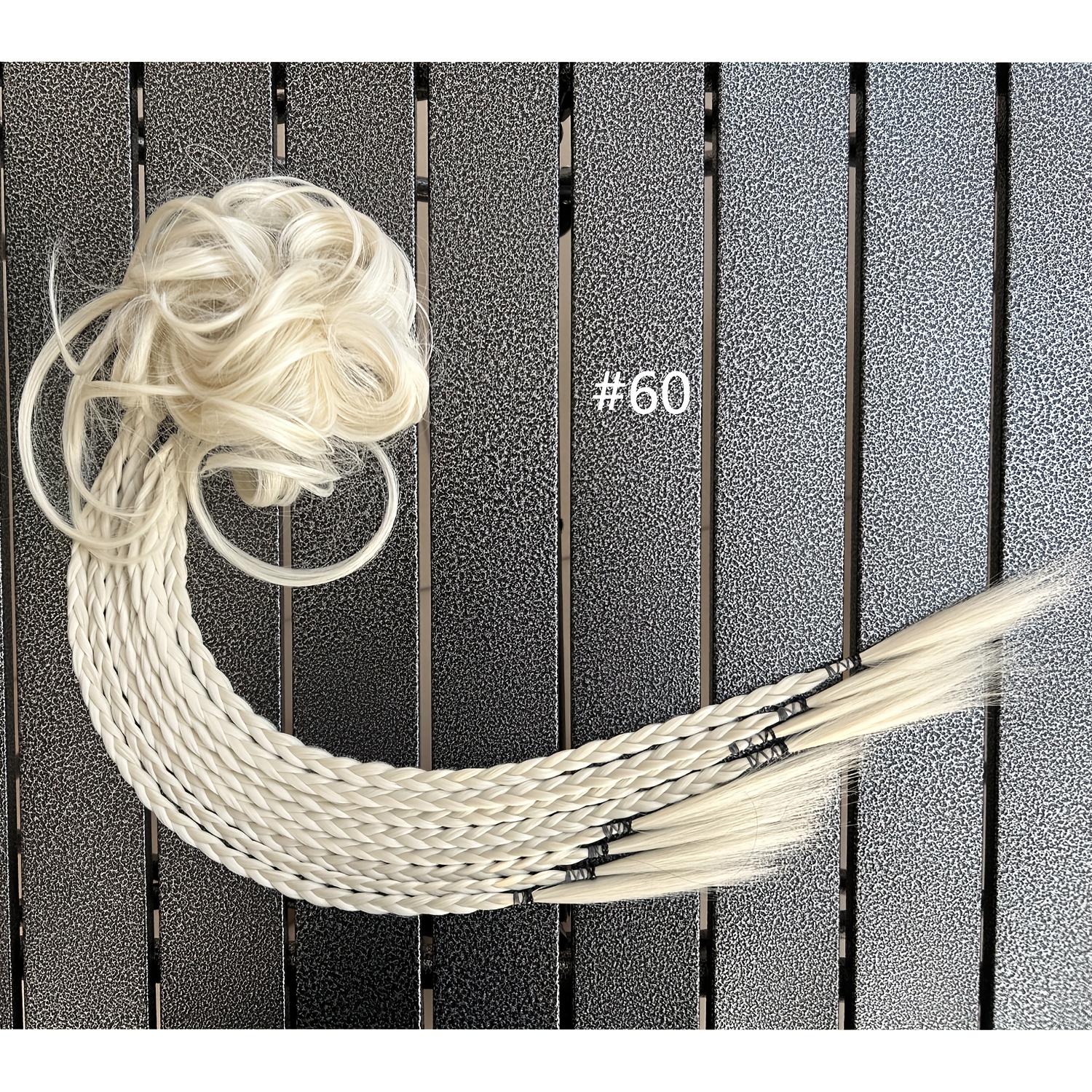 Image of Fluffy Hair Bun With Braided Tassel - Heat-resistant Synthetic Fiber, Beautiful Half-up Hairstyle Accessory Perfect For Daily Wear And Halloween Parties