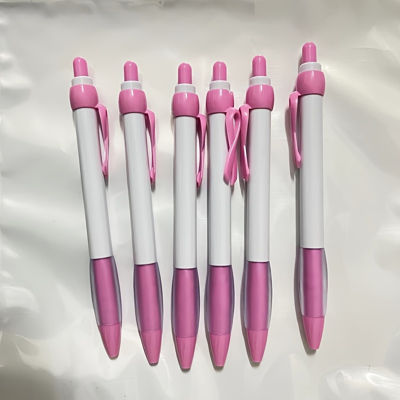 

Awareness Retractable Ballpoint Pens 6-pack, Plastic, Smooth Writing For Adults 14+, No , Plain Ruling - Breast Cancer Awareness Butterfly Knot Pens With Hanging Ribbon (color May Vary)