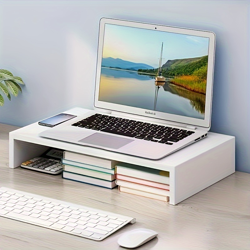 Desktop computer online stand with storage