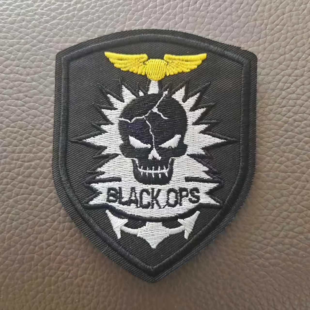 TEMU 1pc Skull Tactical Patch, Iron-on/sew-on Embroidered Patch, Exquisite Embroidered Patch, Cute Patch, Embroidered Design, Perfect For, Jackets,