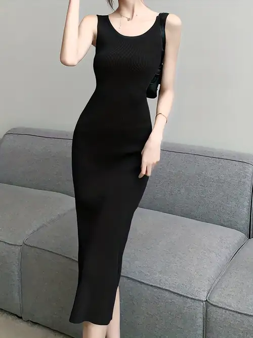 a fitted, body-hugging dress with long lantern sleeves and neckline | Shop On Temu And Start Saving | Temu a fitted, body-hugging dress with long lantern sleeves and neckline | Shop On Temu And Start Saving | Temu