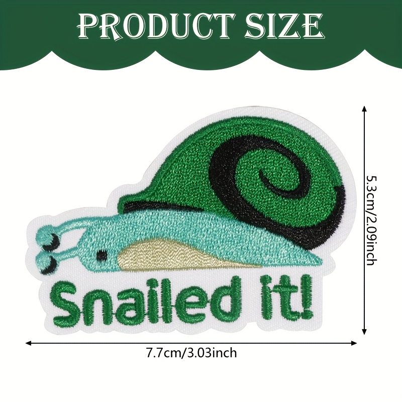 TEMU 2d Flat 1pc Embroidery Patch -on Sew-on Cloth Patch, Diy Decorative Applique For Clothes, Hats, Shoes And Bags - Sticky Backing, Easy To Apply,