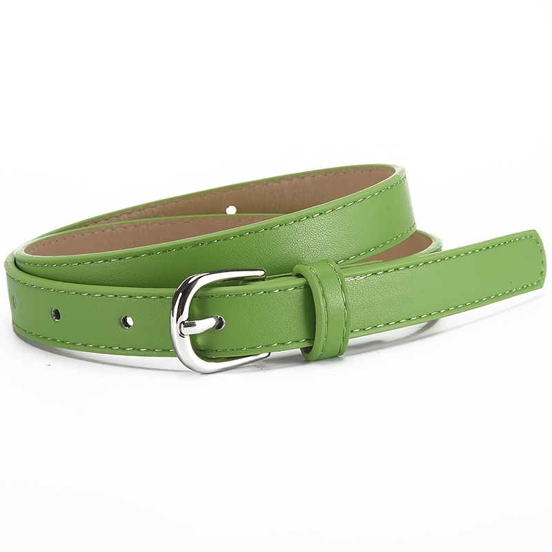 Colorful Faux Leather Belt for Jeans