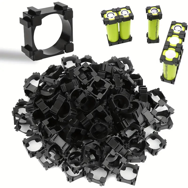 200pcs soportes de batería li-ion 18650 - abs+pc , montaje seguro y de baterías diy, herramientas eléctricas y vehículos Detalles del producto 0