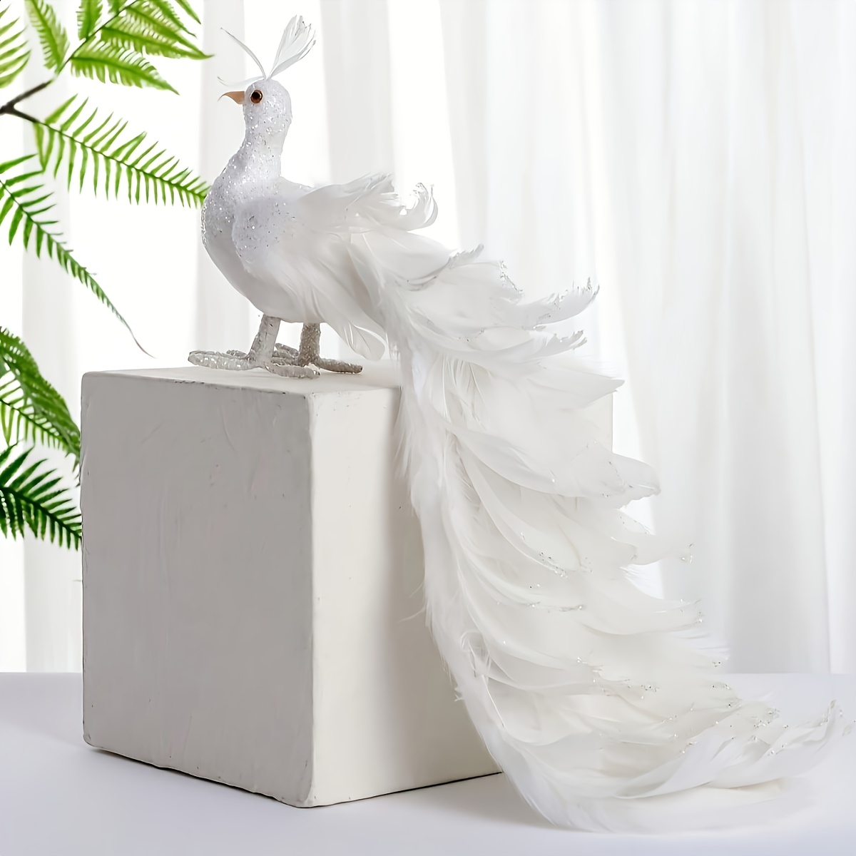 E-shop Kunst-Pfau Ornament Outdoor Hof Zweig Garten Gartendekoration Künstlerische Einzigartige Pfau Dekoration Festliche Atmosphäre Dekoration