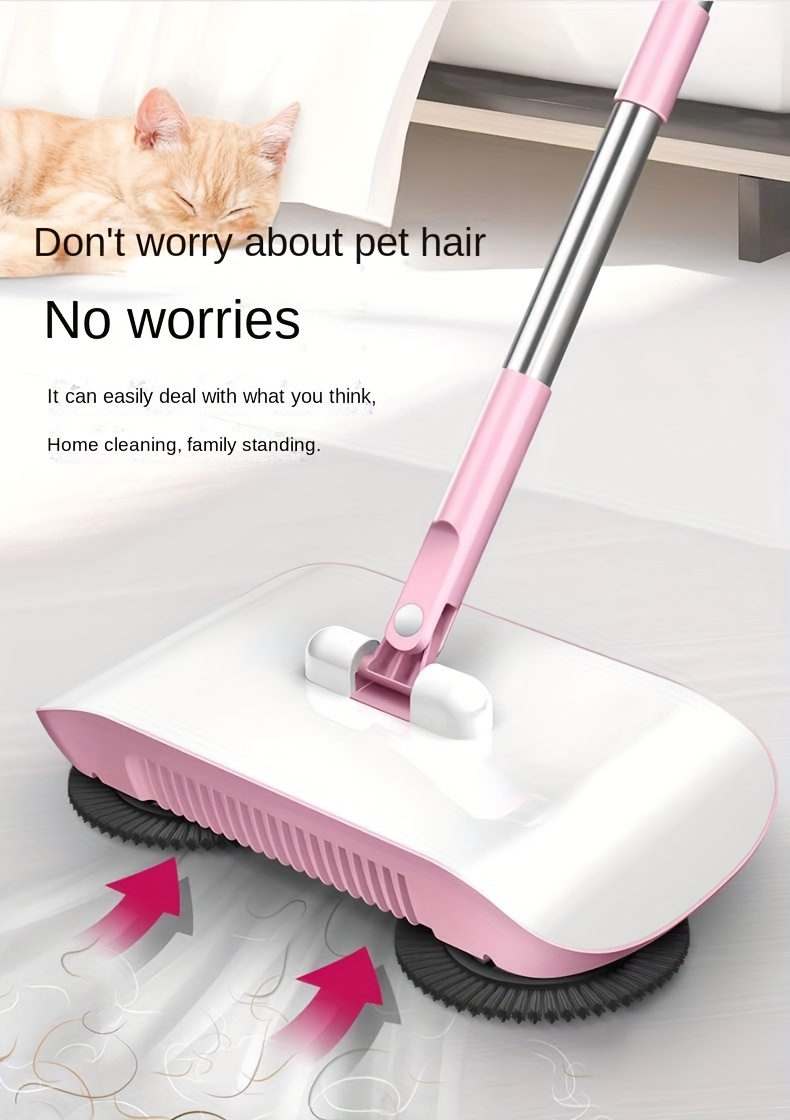a manual sweeping machine for home use that combines sweeping and mopping in one featuring a broom and dustpan set a broom tool details 20