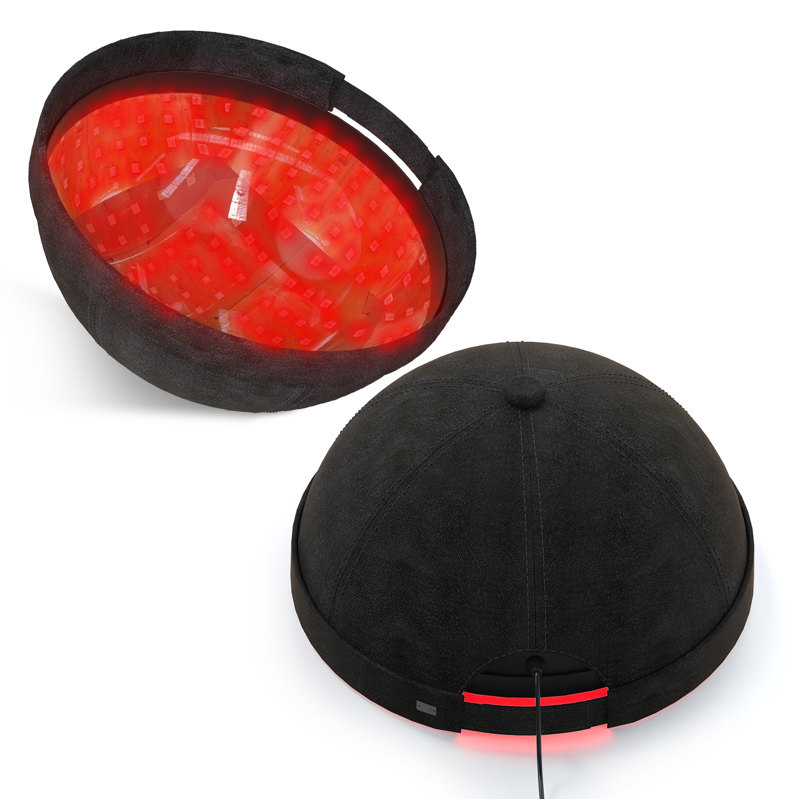 Red And Blue Light Hair Cap for Care Women & Men, Hair Cap Promotes Relax In The Head - 630nm & 465nm, Ideal for Home Use, Light Relax for Hair, Hair Care Accessory, Light Relax Cap, Red Blue Light Cap, Ergonomic Headwear, Dual-Light Design, Easy-Clean Surface, Portable Build, for Care Women Men, Self-Care Enthusiasts - Image 5
