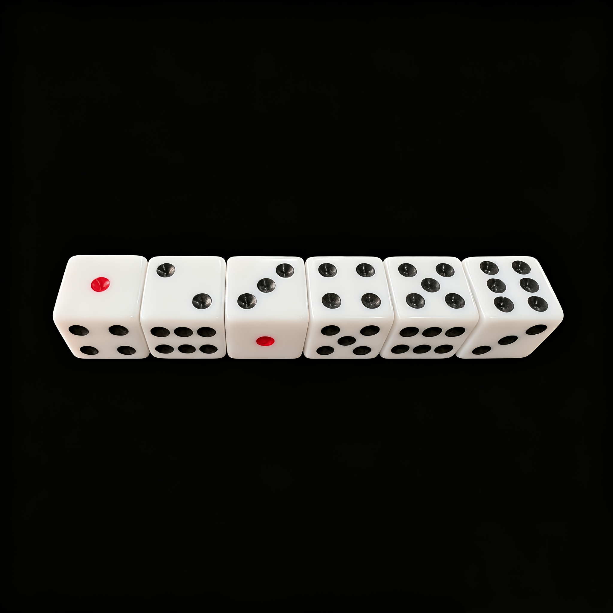 24pcs Standard White Acrylic Polyhedral Dice Set