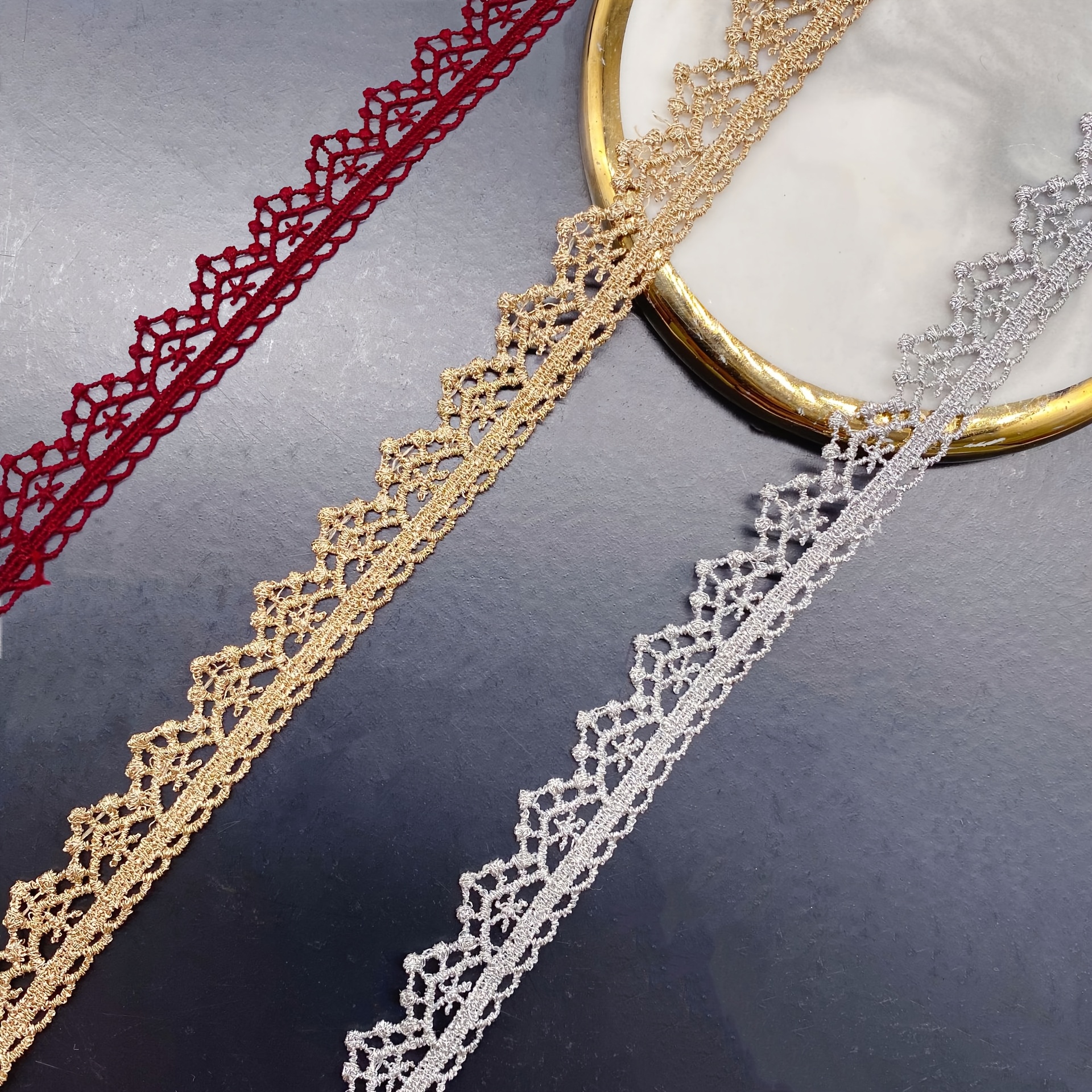 GOTOTOP Bordure En Ruban De Dentelle à Coudre 10 Mètres De Large