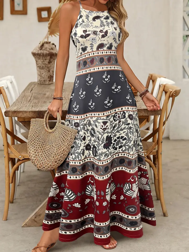 Summer Women's Versatile Vacation-style Casual Fashion Elegant Dress Summer Women's Versatile Vacation-style Casual Fashion Elegant Dress