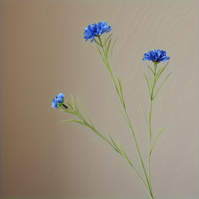 1pc 3- Artificial Bouquet - Uv-resistant Realistic Plastic Flowers With , Stems Suitable For Weddings, Parties,, Christmas, Valentine's Day, Mother's Day - Low-maintenance Indoor/outdoor Decoration