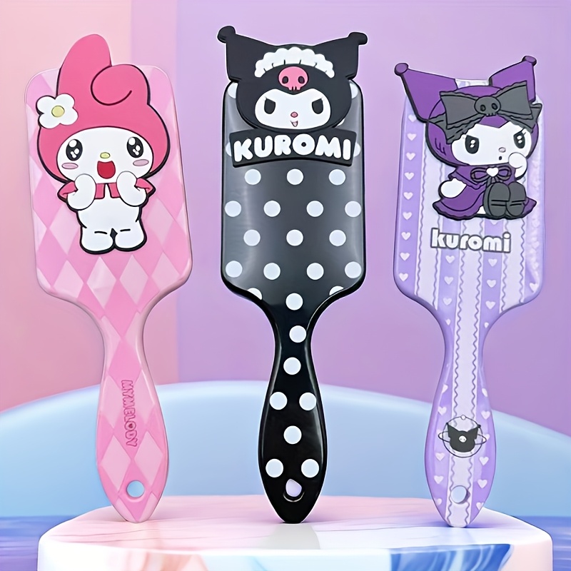 

Peigne à Sanrio Kuromi & My Melody - pour Tous Types de Cheveux, Manche en ABS