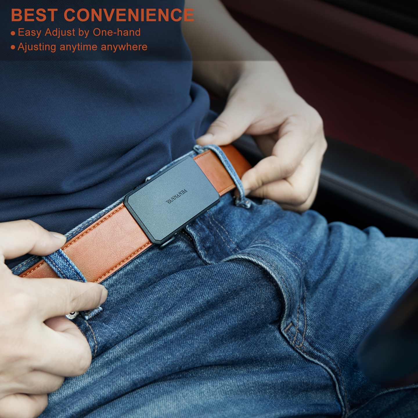 WilliamPAUL Men's Adjustable Ratchet Belt with Automatic Buckle