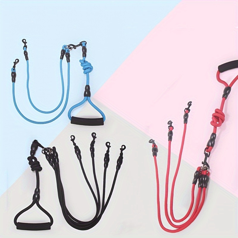 

Nylon Dog Leash With Handle - Versatile 3-way Splitter For , Car & Camping