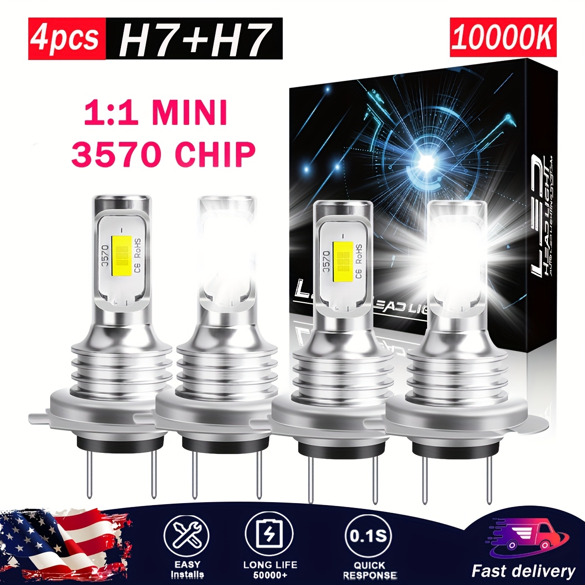 H7 REVO TYE1 LED HEADLIGHT BULB 未使用