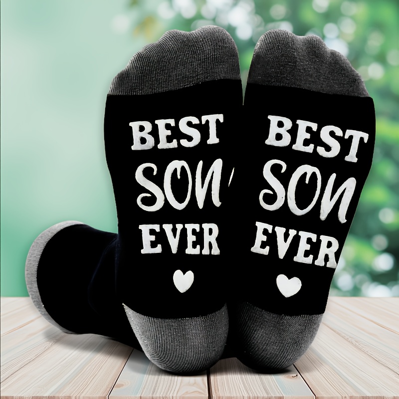 TEMU 1 Pair Men's Black And Gray Color Block Socks With Silicone Grip Bottom, Breathable Moisture-wicking Sports Mid-calf Socks "knitted Fabric Best