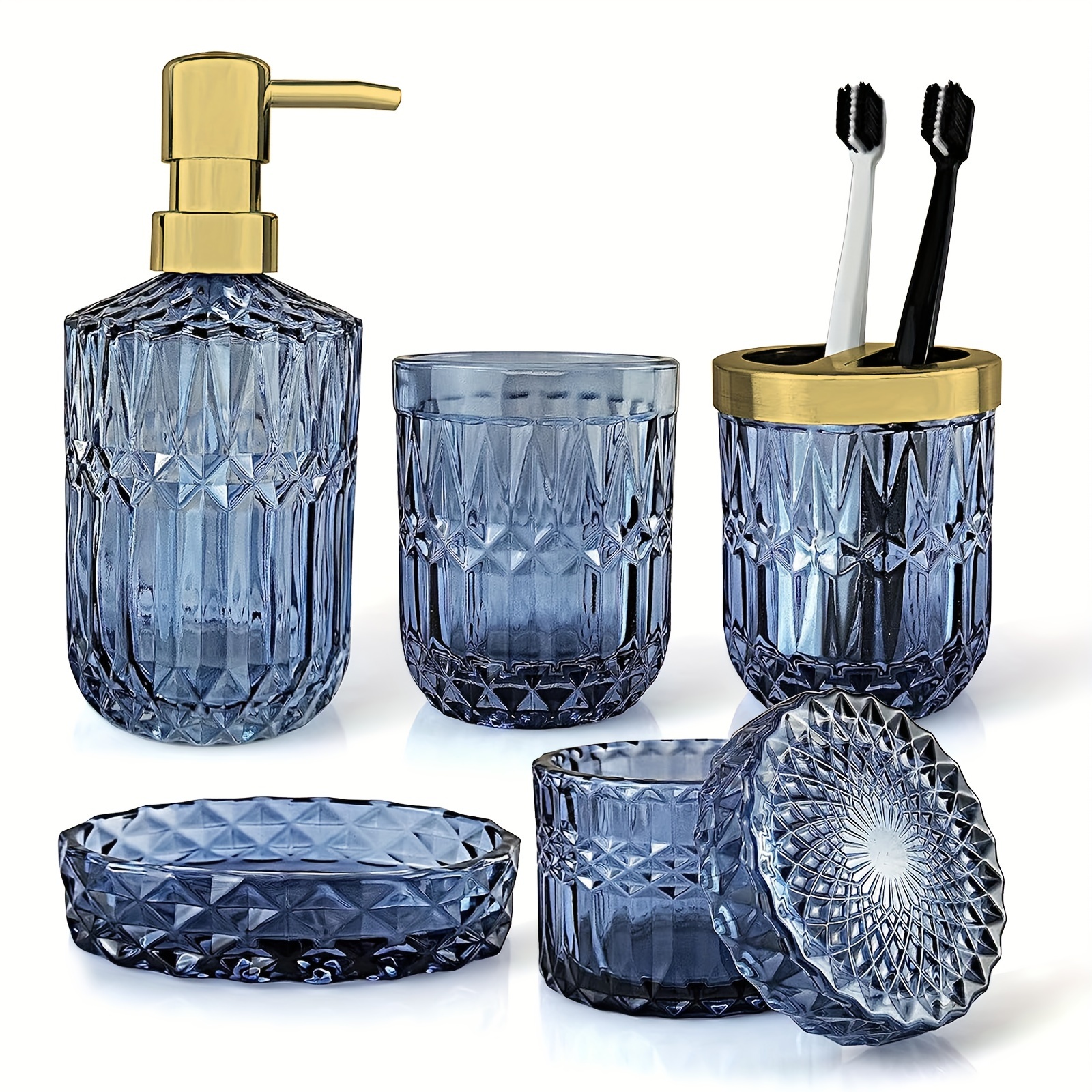 5 teiliges luxus badezimmer set seifenspender