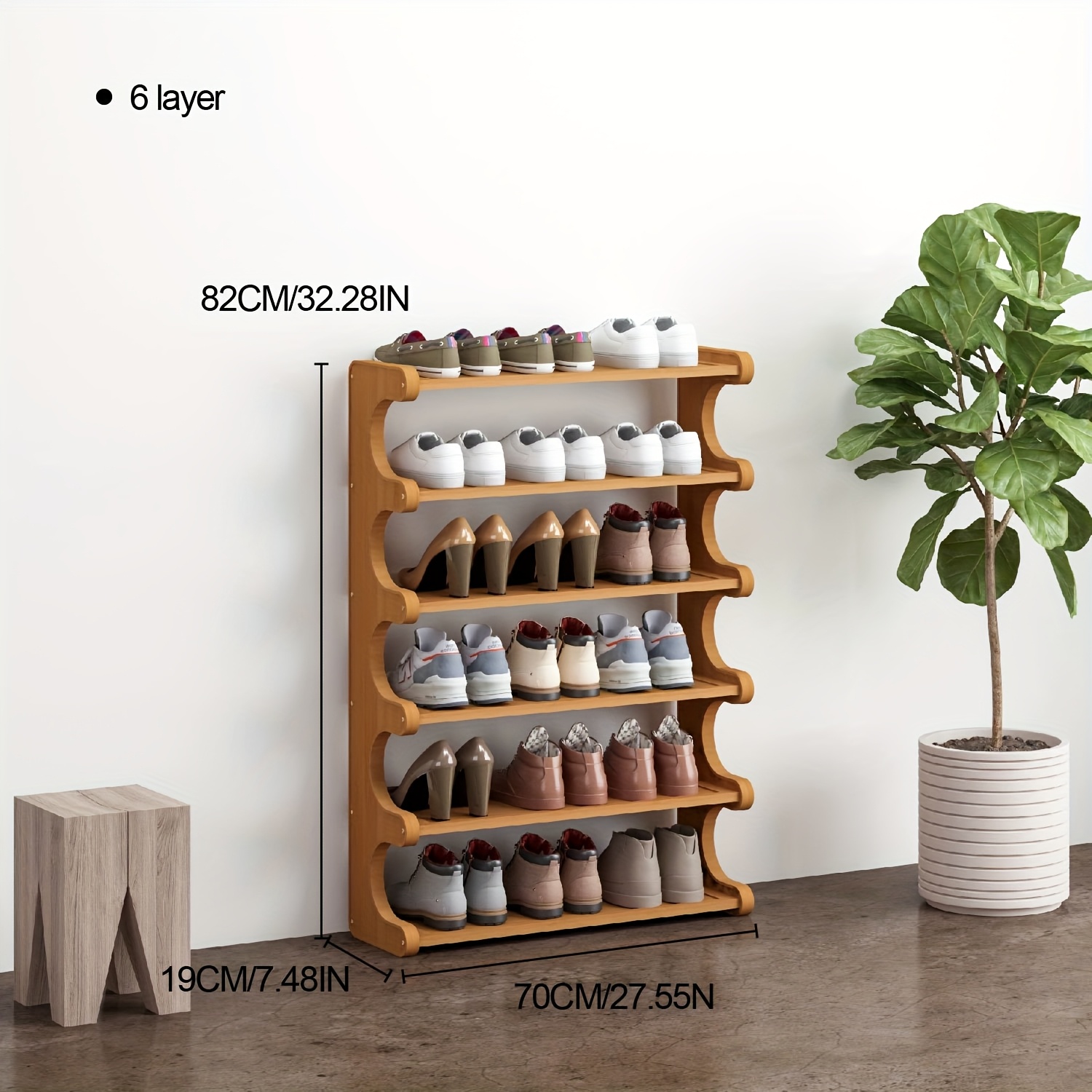 TEMU Shoe Racks - Space-saving, Easy To Assemble, Independent Square Residential And Apartment Racks, Ideal For Organizing Entrances, Shoe Storage
