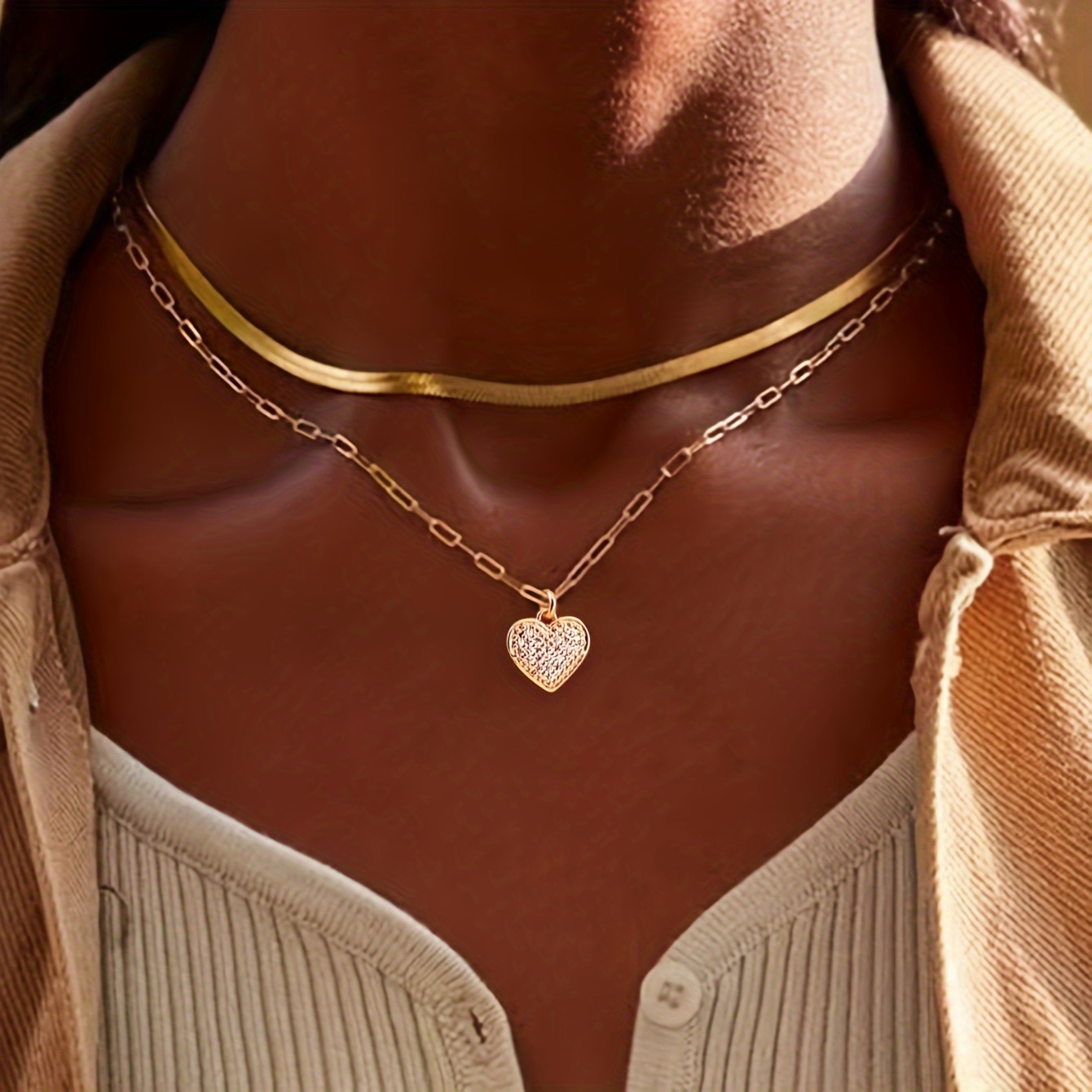 elegant 18k golden plated pendant - Temu