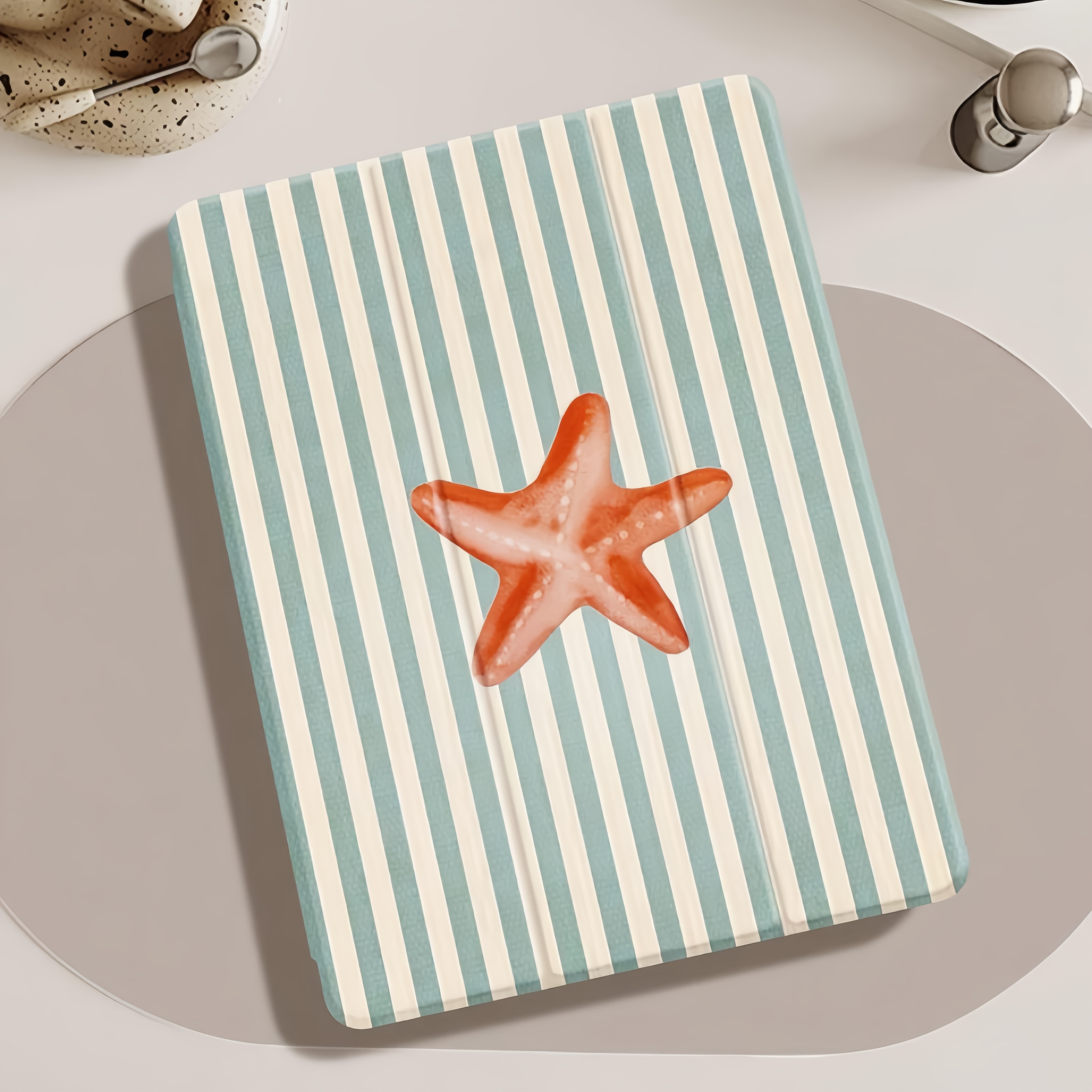 TEMU Starfish Case Suitable For Ipad 2021 Pro 11" Stand Tablet Cover, Ipad 9th Gen 10.2" Cartoon Air 5 With Pencil Slot, 12.9" 2020 Transparent