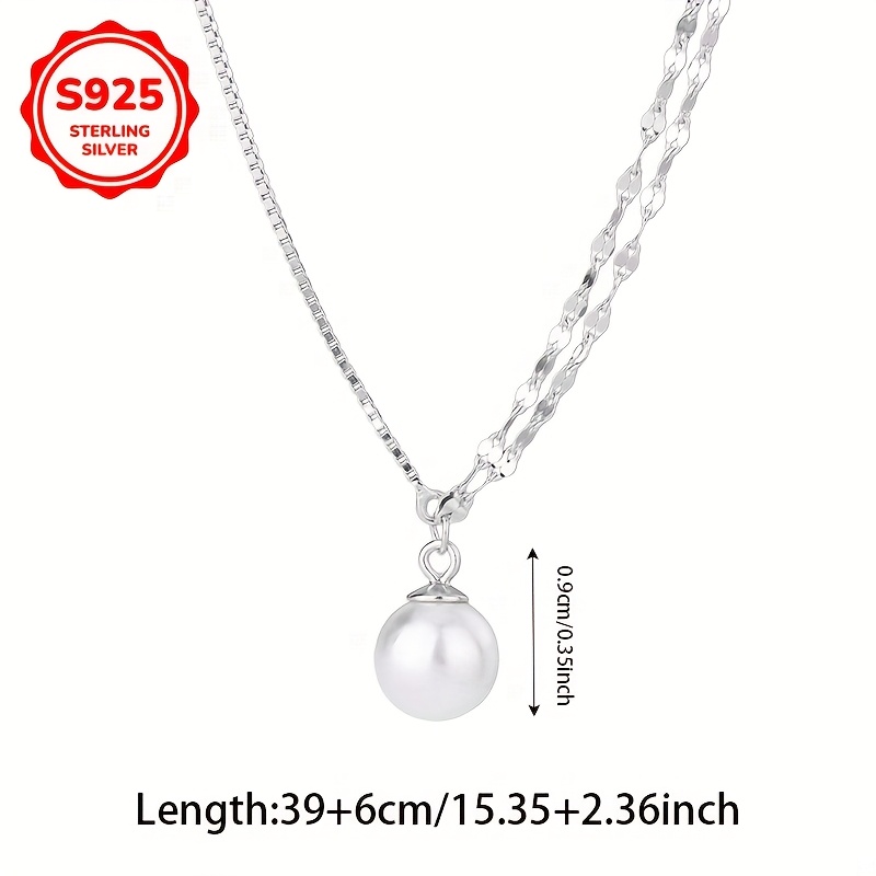 925 Sterling Silver Double Layered Necklace, Hypoallergenic Choker