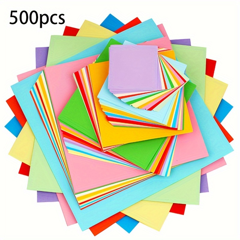 

500pcs Origami - High- Squares For Diy Art, - Weddings, Gender Reveals & Celebrations