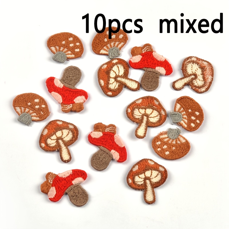 TEMU Lot de 10 écussons en tissu miniatures multicolores à motif de , 2-3 cm , pour accessoires décoratifs à coudre à en bricolage. Convient pour les