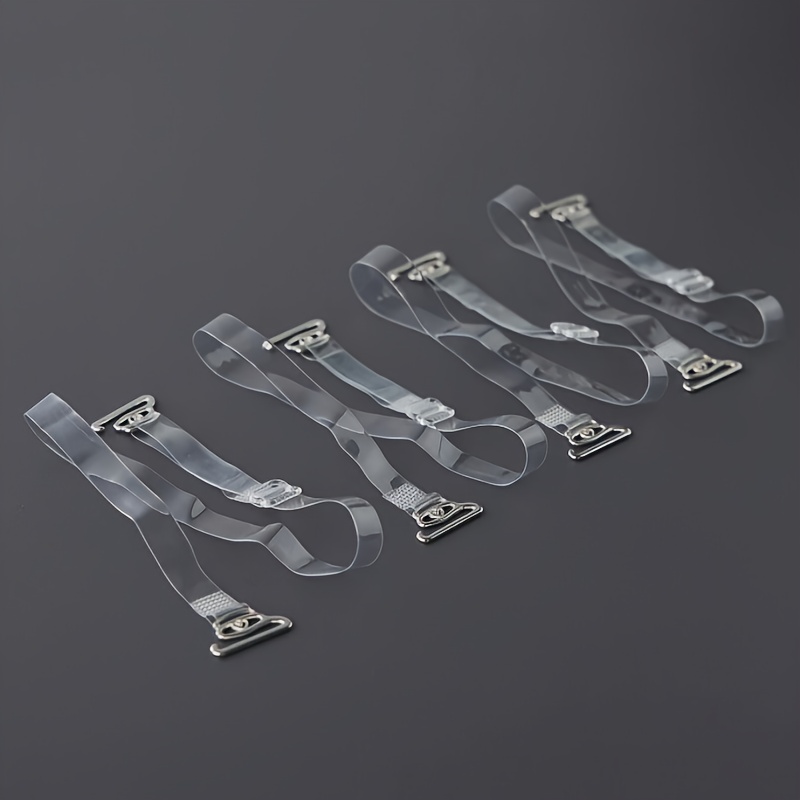 4pcs Non-slip Seamless Bra Straps, Women's Strapless Bra, Ultra-thin Shoulder Straps
