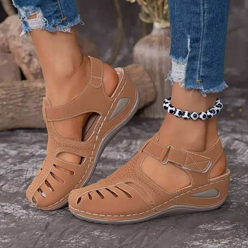 ladies comfortable wedge sandals lightweight and comfortable in Product details 9