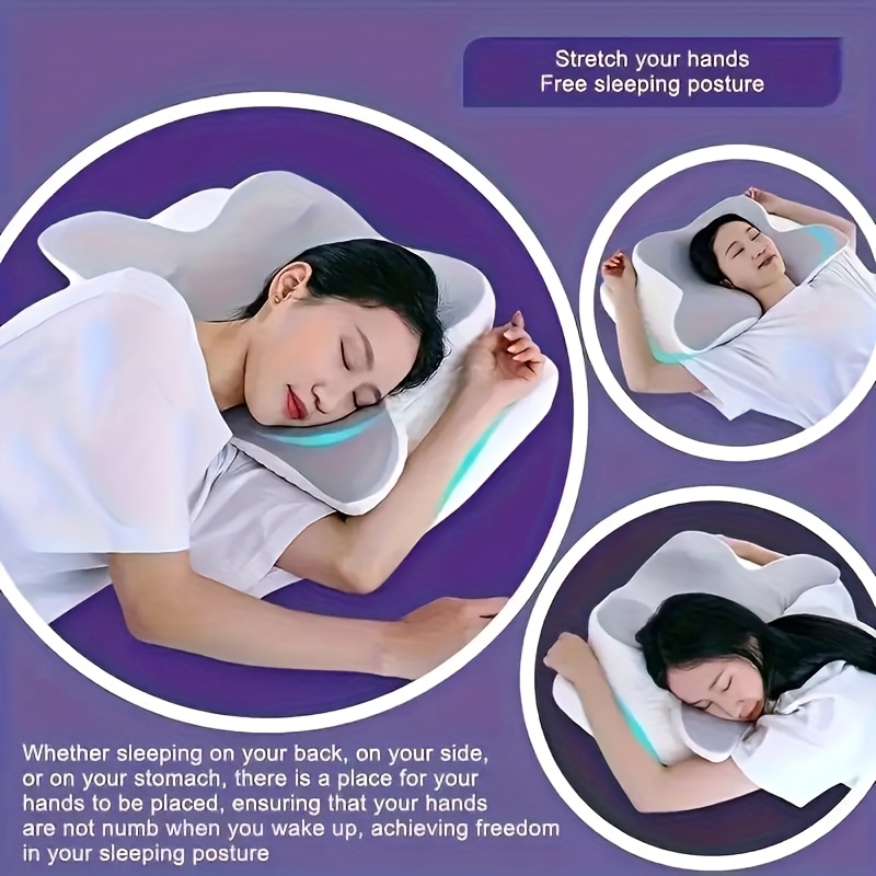 ergonomic shaped nap pillow multi position Temu