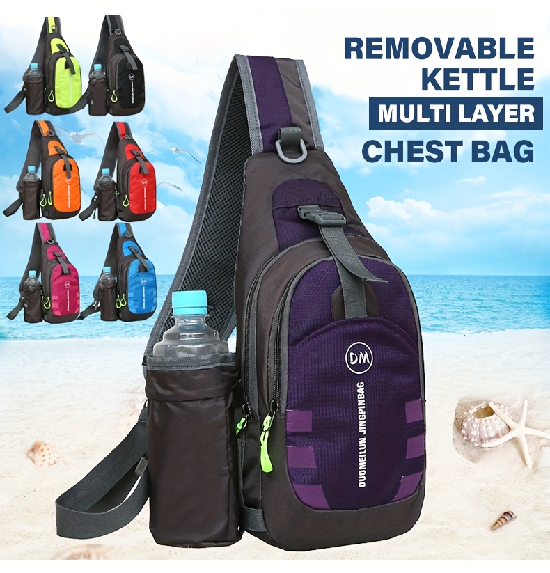 [eonothem Sling Bag] eonothem Unisex Chest Sling Bag | Large Capacity, Adjustable Strap, Zipper Closure, Multiple Colors - Compact Crossbody Bag for Gym, Commuting & Travel