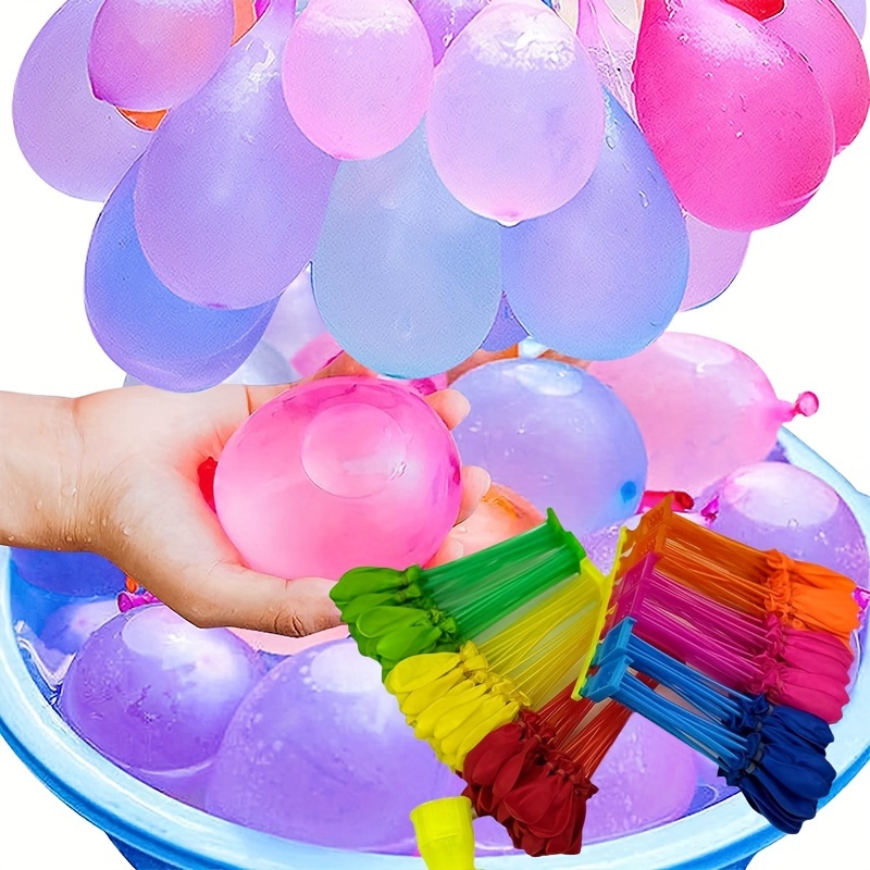 

Self-sealing Water Balloons 222+ Count, Multi-color, Ideal For Summer Parties & Outdoor Family Fun, Round Shape, For Ages 14+, No Electricity Needed - Summer Holiday Water Fight Essentials