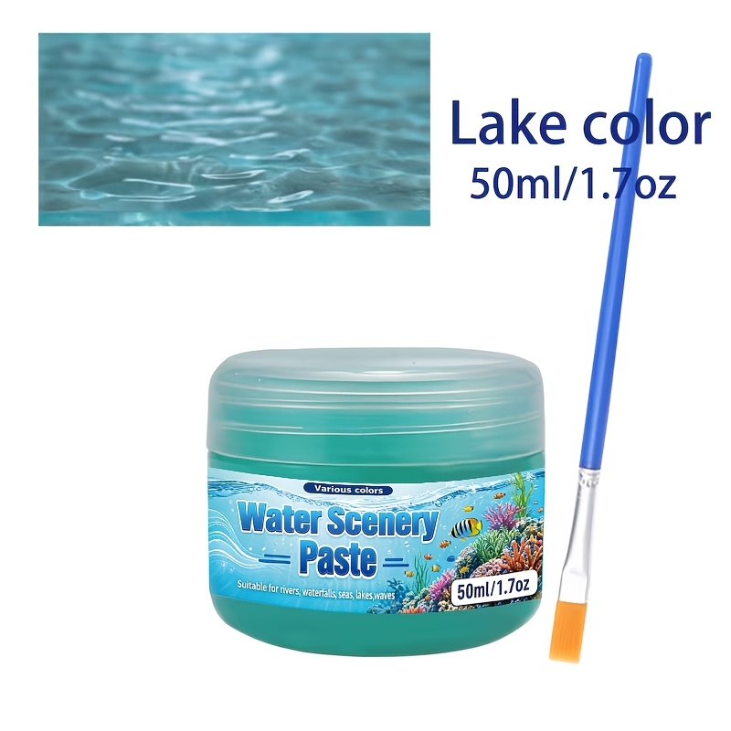 TEMU 50ml Model Water Gel Suitable For Miniature Sculptures, Water Ripple Gel For , Aquarium Terrarium Scenes, Realistic Waves, Rivers & , Hobbyist