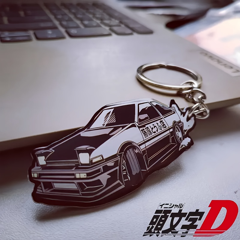 

1pc Ae86 Keychain, And Automotive Key Decoration