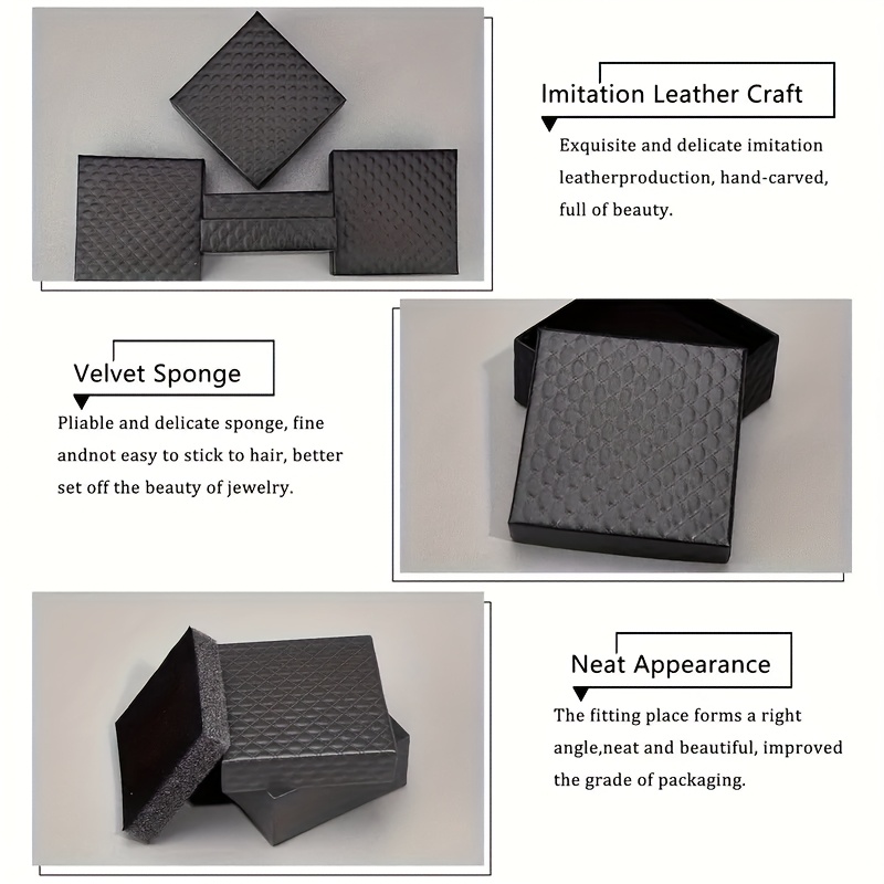 4/6/8/15pcs Square Jewelry Gift Box for Valentine's Day
