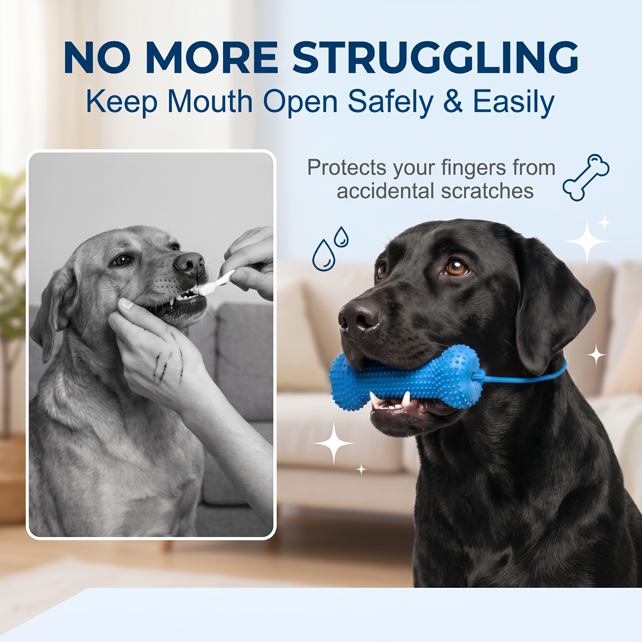 pet   and chew stick chew resistant dog teeth brush for cleaning   tied to dogs mouth to help   prevent scratching dog   stick dental cleaning and brushing in one suitable for small to large dogs Product details 4