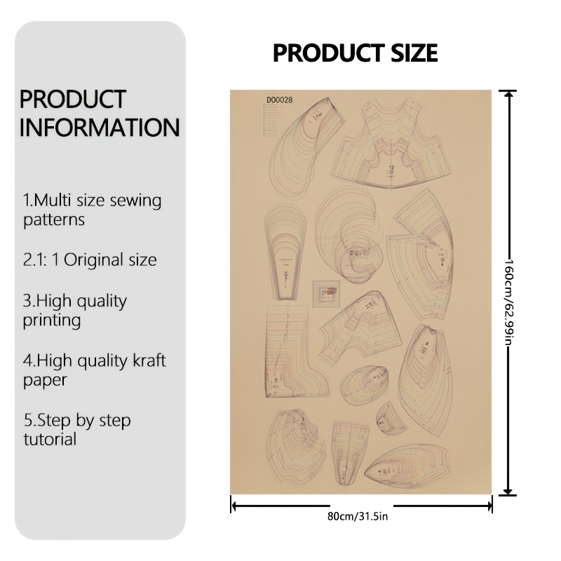 TEMU de couture Lapin et , de couture faciles pour débutants, Ensemble de de couture Lapin 1:1, avec instructions d'images HD en couleur, Nouveaux de