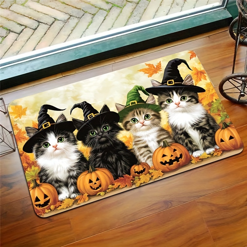 

Halloween Hat & Area Rug - , , , And Mat For , Bathroom, , , Bedroom - Decor