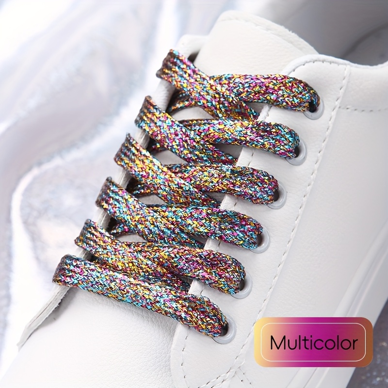 TEMU 1 par de cordones de moda y a para zapatos casuales y deportivos, regalo de Navidad