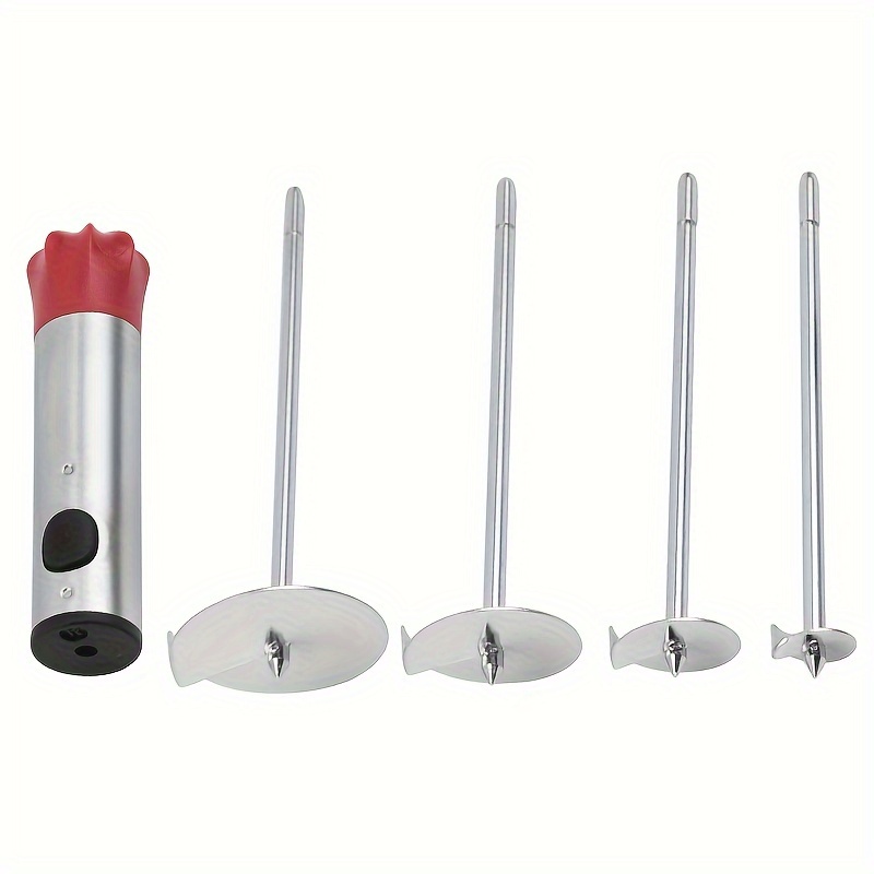 4pcs Stainless Steel Fruit & Vegetable Corer Set - , Separate & Core Tool For Kitchen Use