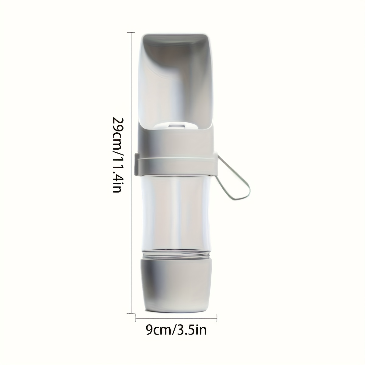 Portable Dog Water Bottle With Leak-proof Lid & Spill-proof Design - Foldable Travel Cup With Carry Strap, Durable Plastic Pet Hydration System For