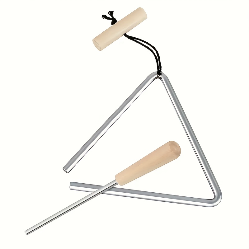 

1pc Professional Triangle Musical Instrument Set, High-, Handheld Percussion With , Ideal For 14+, Iron Construction Triangle Bell