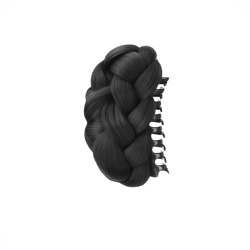TEMU 1pc Versatile Twisted Bun Simulation Hair Accessory, Outing Hairstyle Hair Clip, Easy Hair Styling Hair Accessory