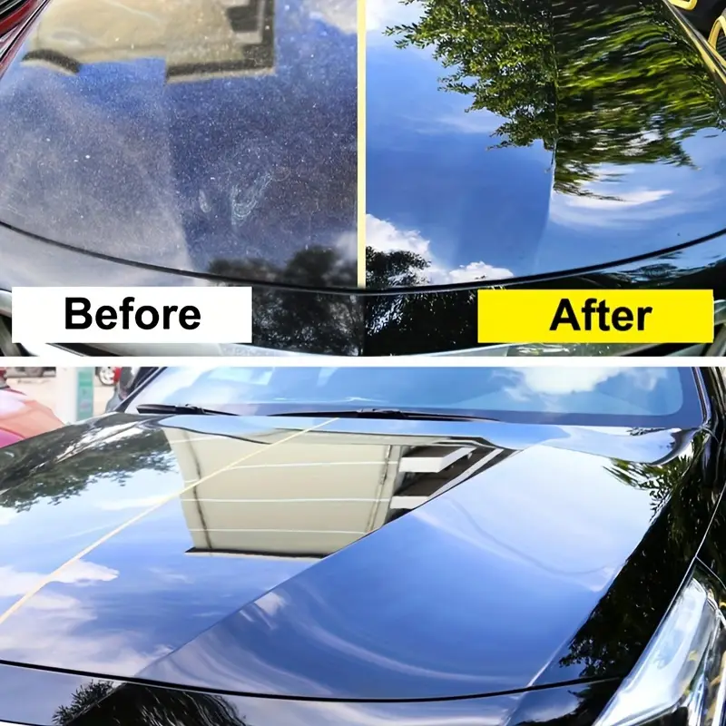 universal black car wax for cars polishing waterproof glossy and protective wax for paint metal and plastic liquid wax for easy application details 2
