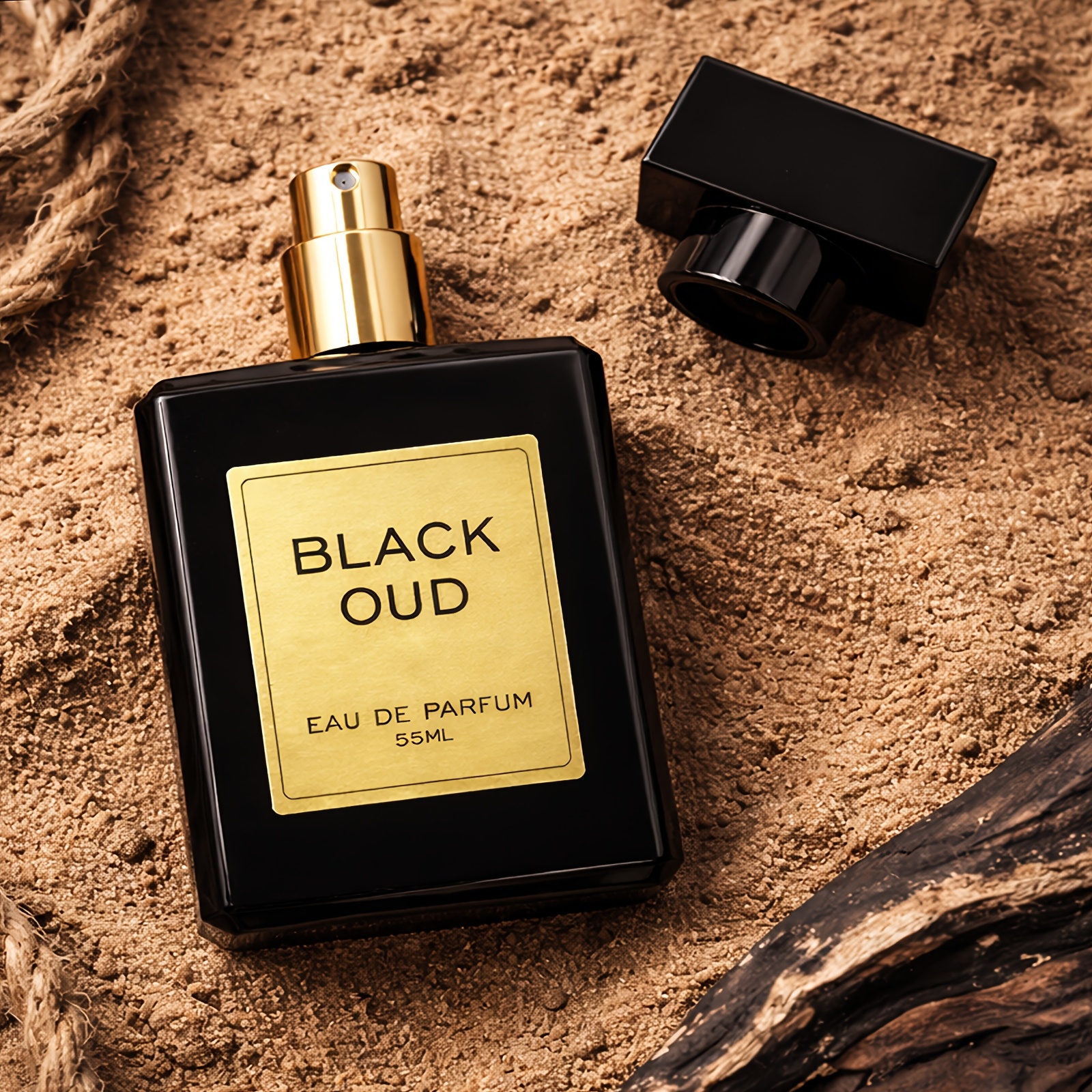 Image of Black Oud Amber Perfume, Oriental Spicy Notes, Brazilian , , Unisex, Long-lasting For Business Meetings, , Dinner Parties & Social Events, High-end Textured Perfume